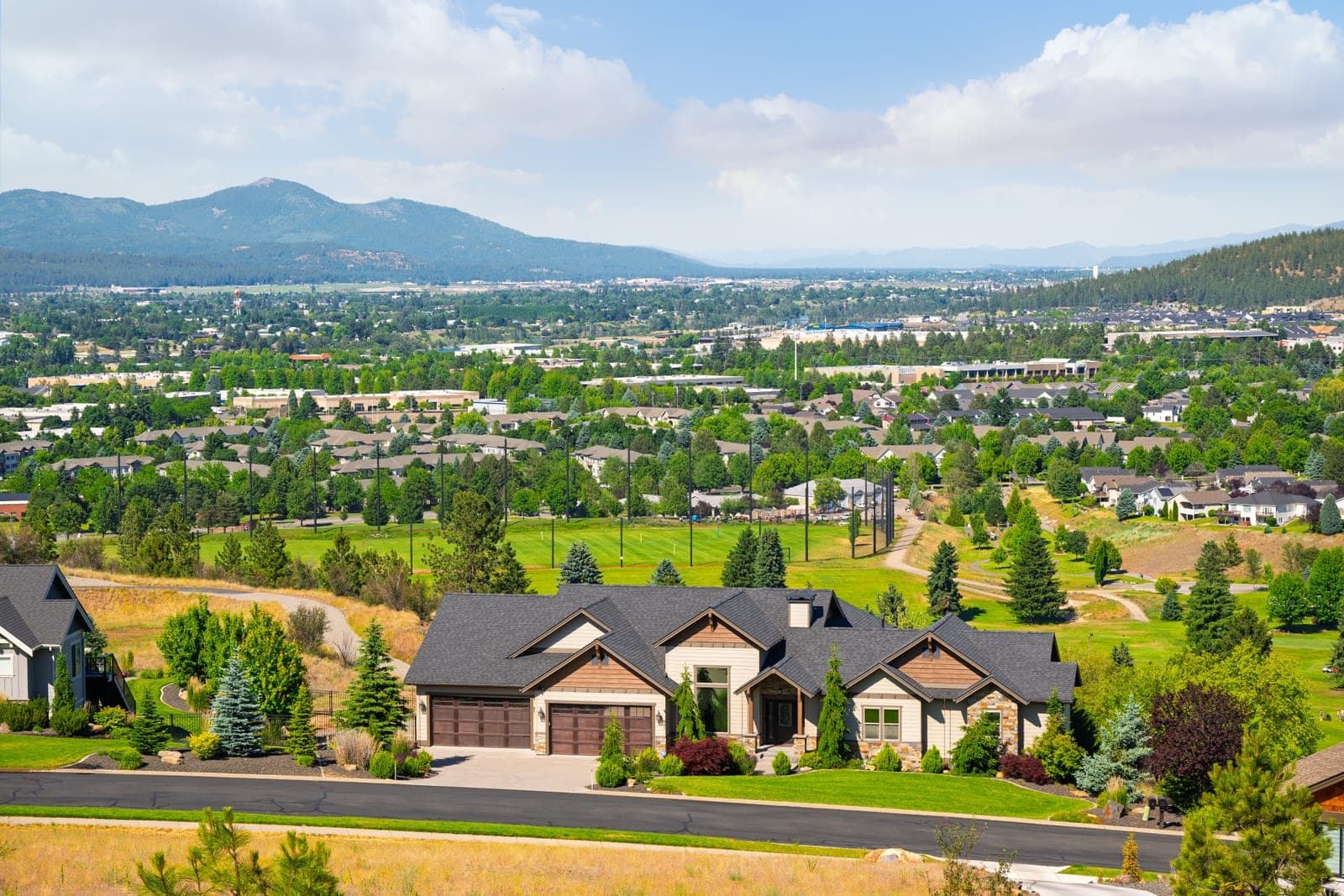 A view of North Spokane, WA