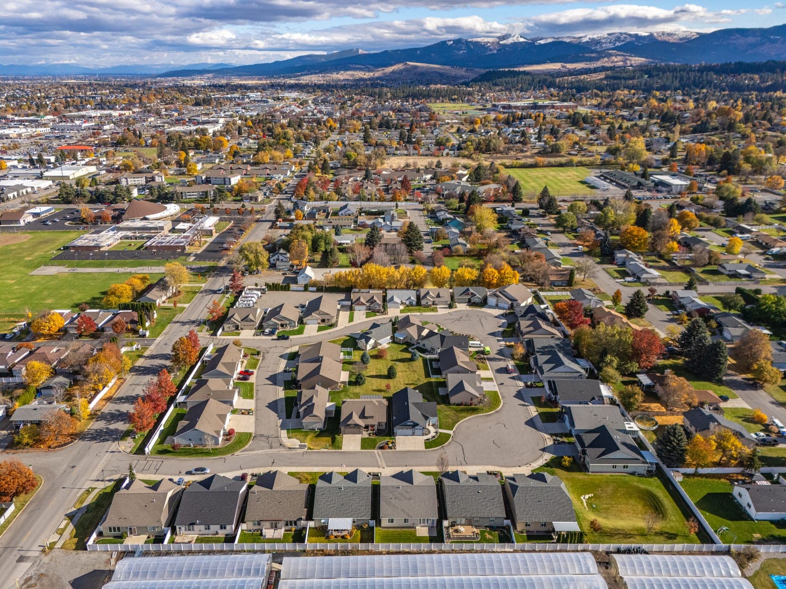 A view of Spokane Valley, WA